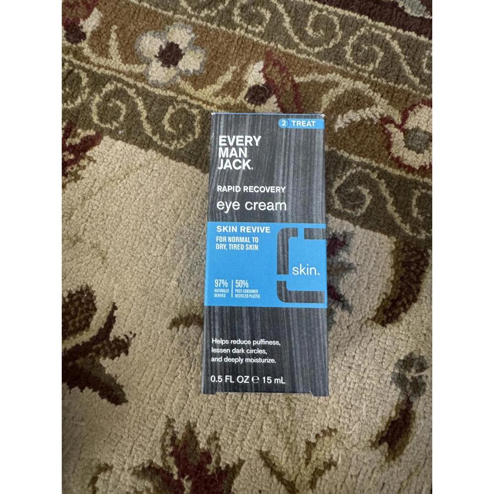 Every Man Jack Rapid Recovery Eye Cream Skin Revive 0.5 fl oz